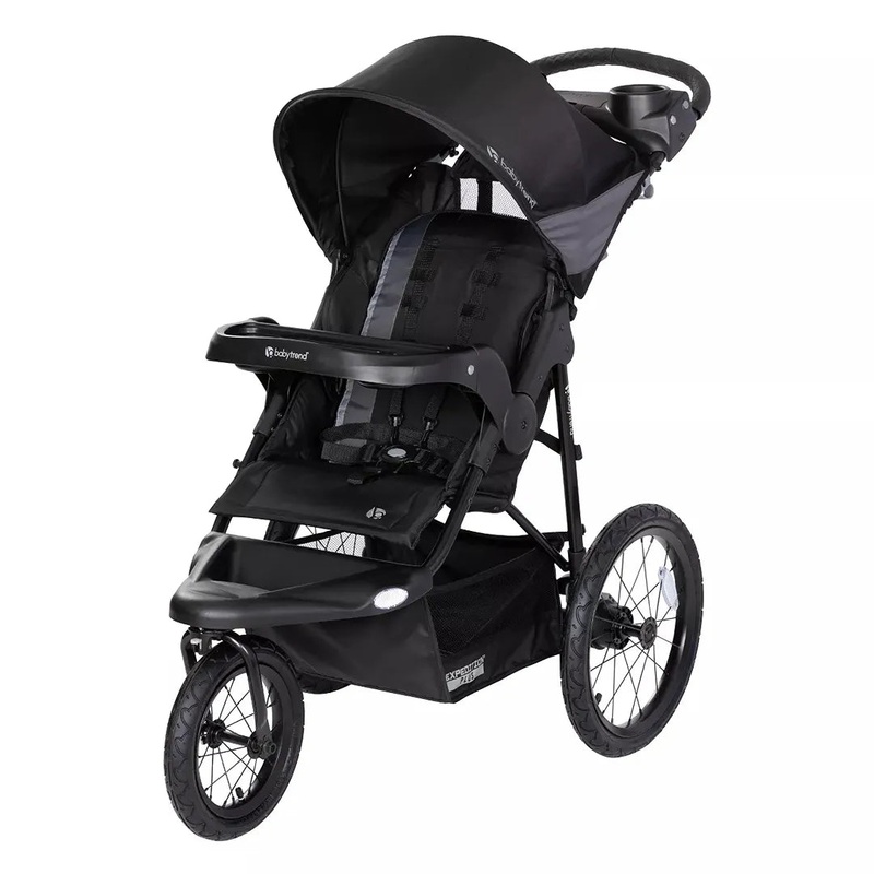 Expedition Plus Jogger with LED Safety Light – Madrid Black (See Description)