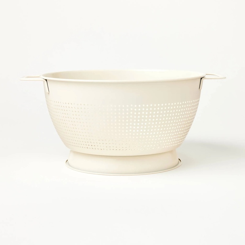 5qt Stainless Steel Colander Cream (See Description)