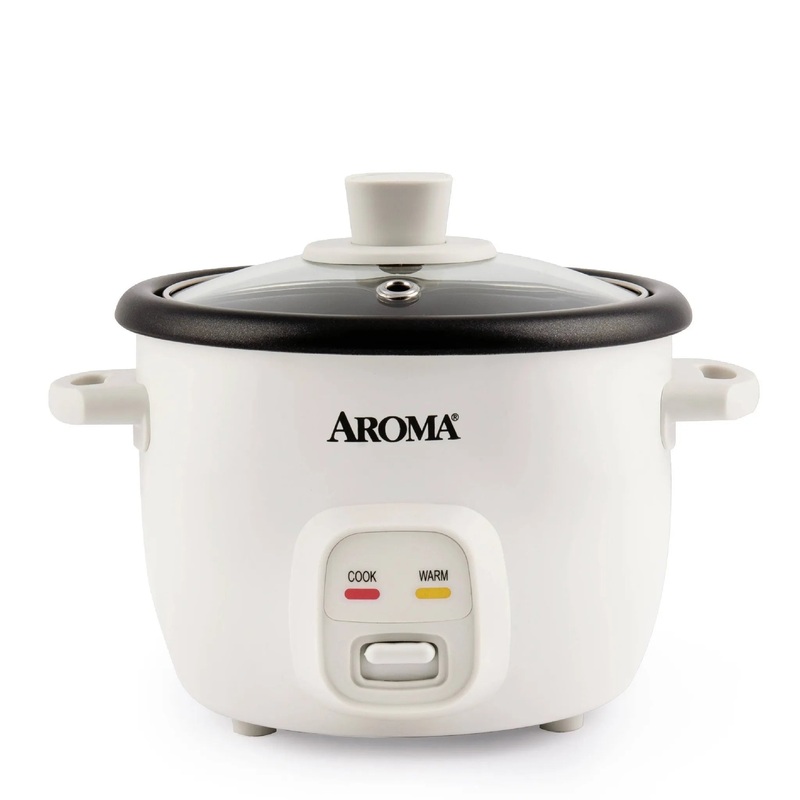 Aroma 4 Cup Pot Style Rice Cooker – White