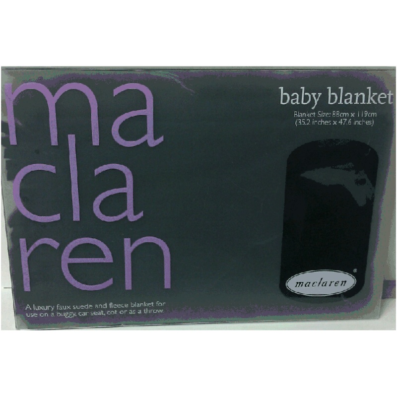 Maclaren Baby Blanket in Navy/Pale Lavender