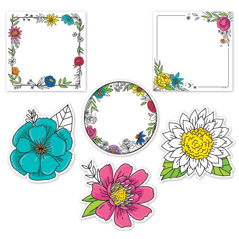 Doodly Blooms 6″ Designer Cut-Outs