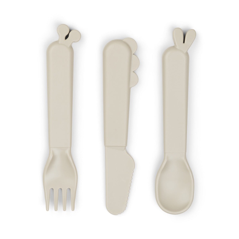 Kiddish cutlery set – Deer friends – Sand