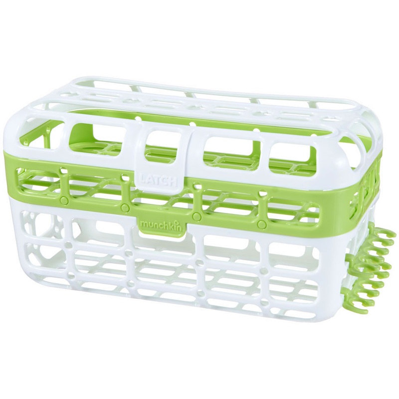 Munchkin High Capacity Dishwasher Basket – Green