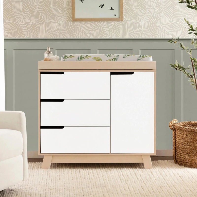 Babyletto – Hudson Changer Dresser – Washed Natural + White