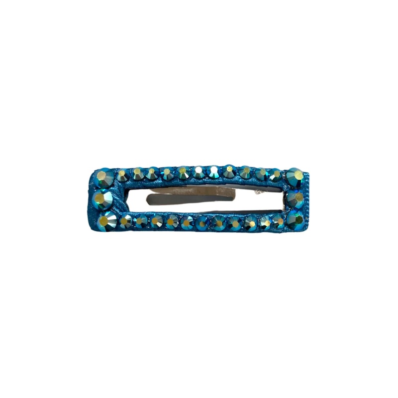 Bari Lynn Rectangle Hair Clips With Swarovski Crystals