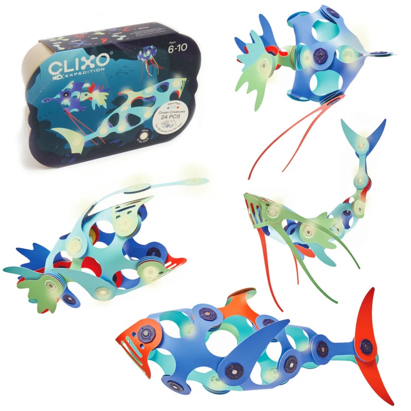 Clixo Glow Pack – Ocean Creatures