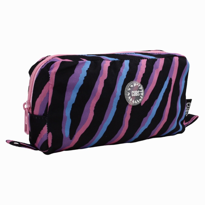Cubs Black Leopard Gadgets Hard Top Pencil Case