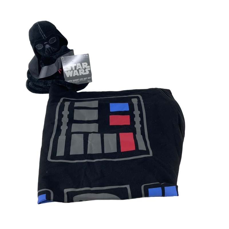 Lambs & Ivy Star Wars Darth Vader Wearable Blanket And Lovey Gift Set