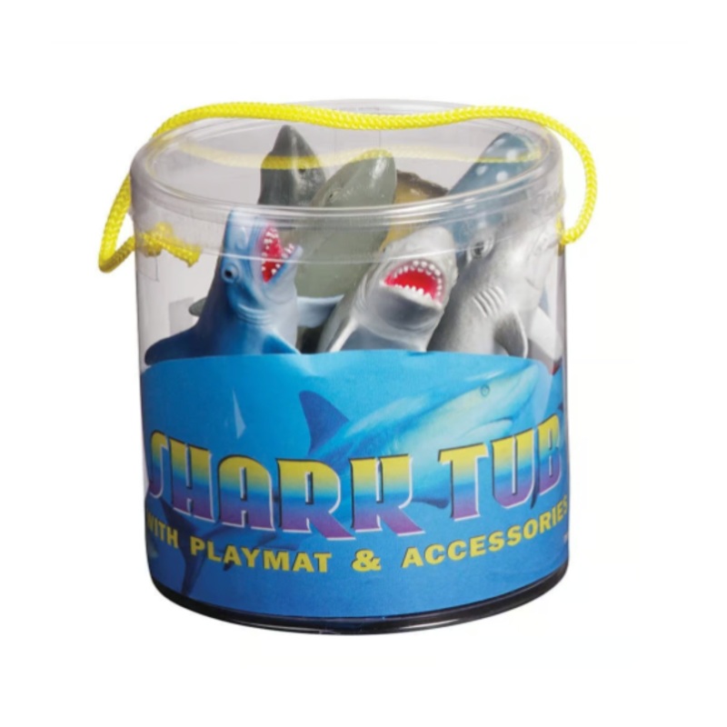 Tub of Sharks with Play Mat