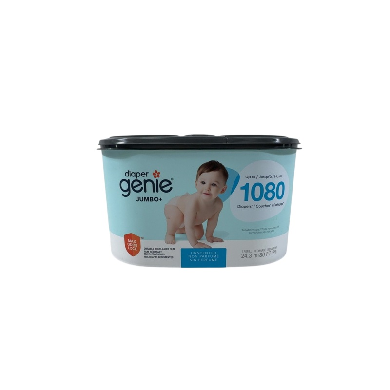 Diaper Genie Jumbo Square Disposal Bag Refill, 1080 Ct