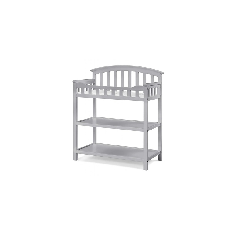 Graco Changing Table with Water-Resistant Changing Pad – Pebble Gray