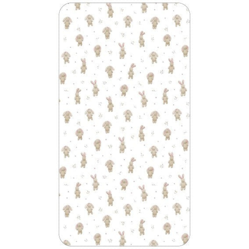 L’ovedbaby Organic Crib Sheets | Brixy Bunny Biscuit