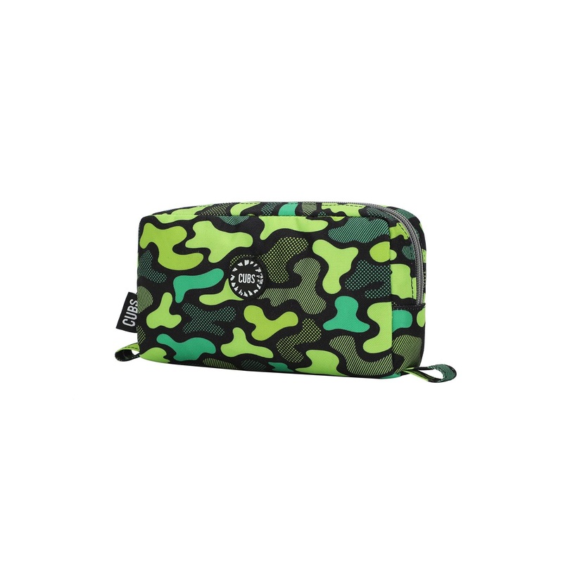 Cubs Neon Green Camo Pencil Case