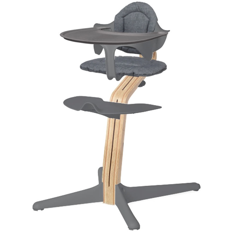 Nomi Complete High Chair – Gray/White Oak