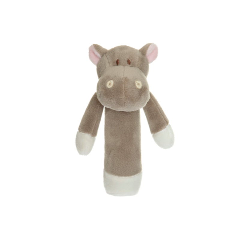 Hippo Baby Rattle – Mud