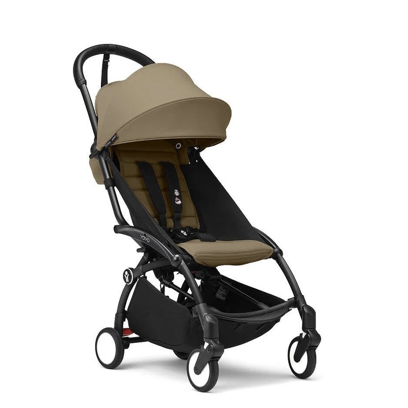 Stokke YOYO Stroller From 6 Months – Toffee on Black Frame