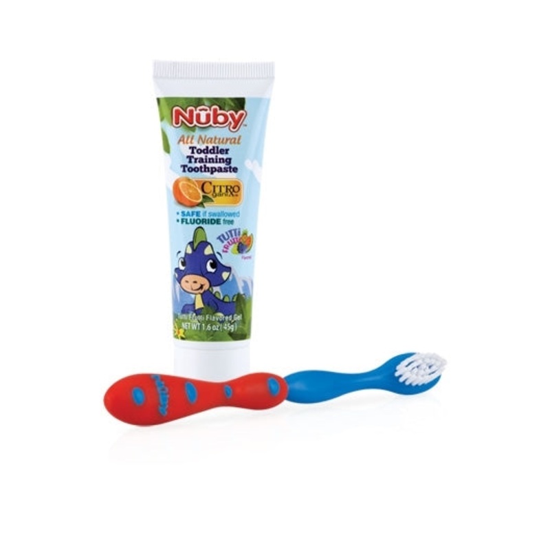 Toothpaste with Toddler Training Toothbrush