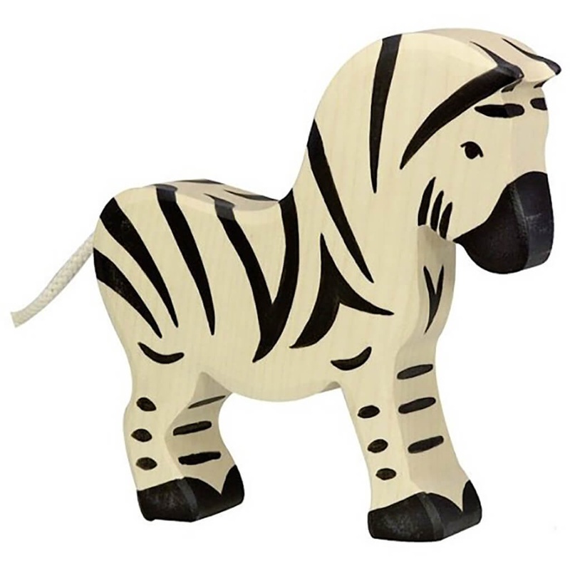 Holztiger Wooden Animal Father Zebra