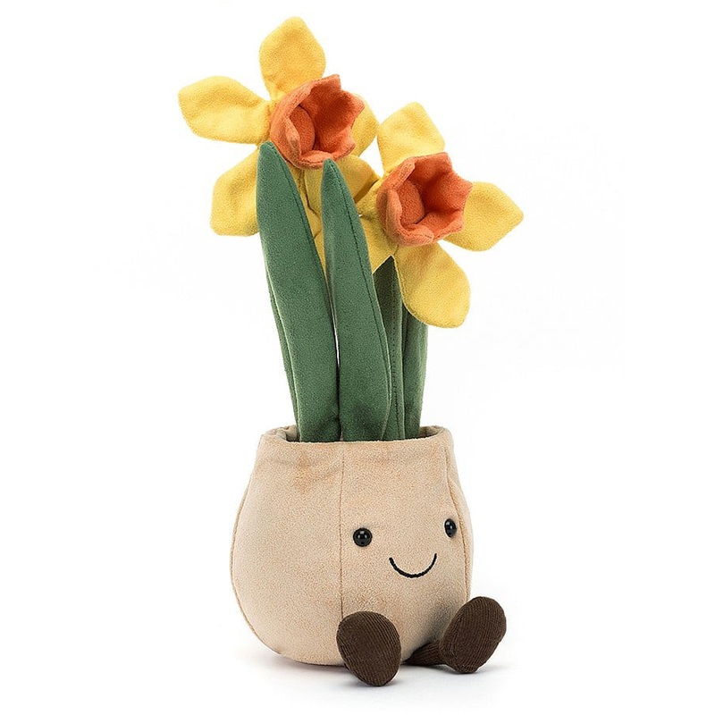 Jellycat Amuseable Daffodil Pot, 11″