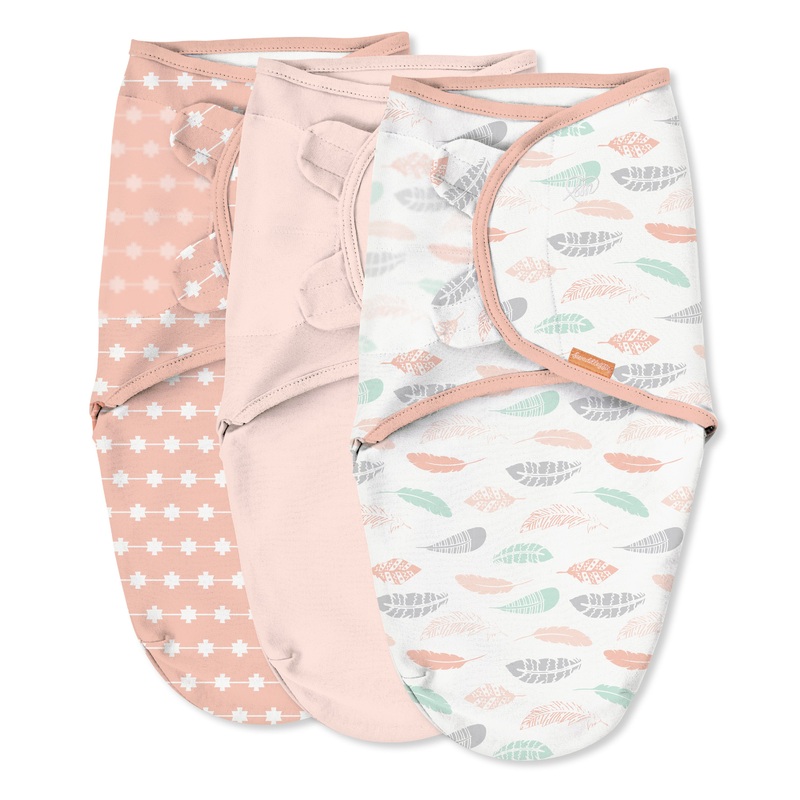 Original Swaddle, Size SM, 0-3 months, 3pk (Coral Days)