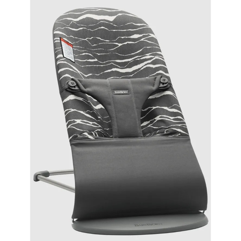 Bouncer Bliss, Dark gray frame, Cotton, Anthracite/Landscape print (See Description)