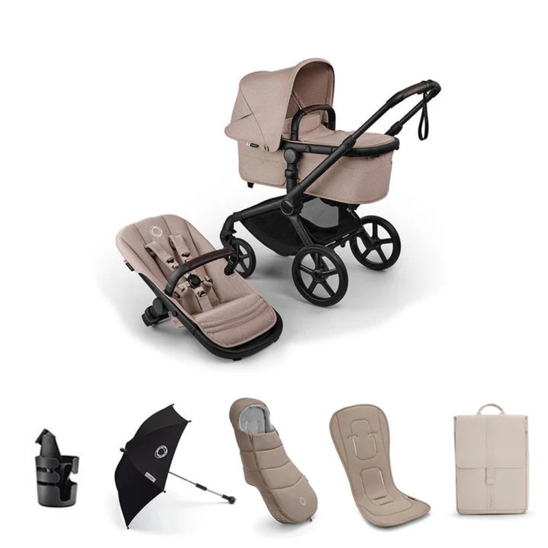 Bugaboo Fox 5 Renew Complete Pushchair Bundle – Desert Taupe