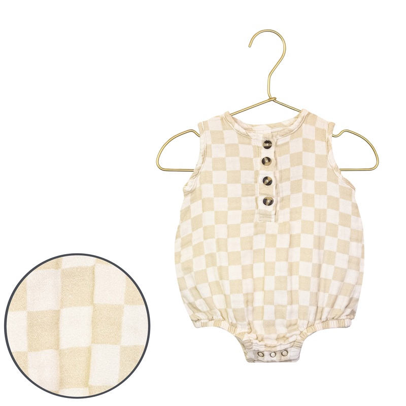 Cloud Muslin Bubble Romper – Austin