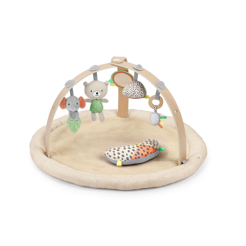 Ingenuity Every Season Plush Lambswool Baby Play Gym – Natural