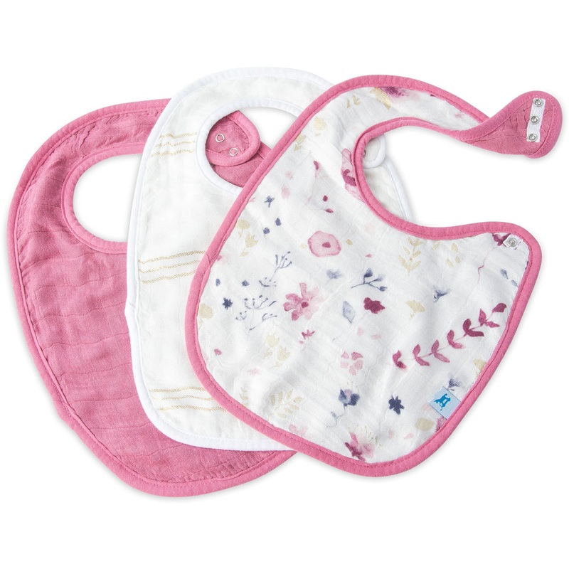 Little Unicorn Deluxe Muslin Classic Bib 3 Pack – Fairy Garden