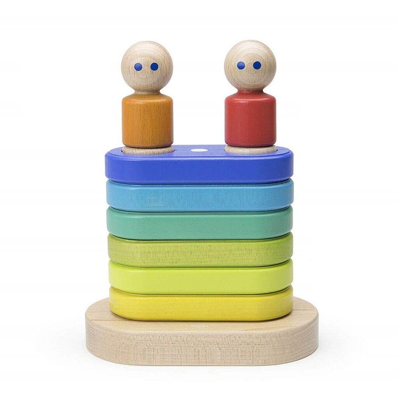 Magnetic Floating Stacker Blue & Green