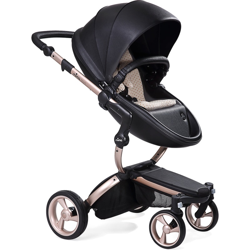 Mima 2019 Xari Complete Stroller, Rose Gold – Black / Sandy Beige