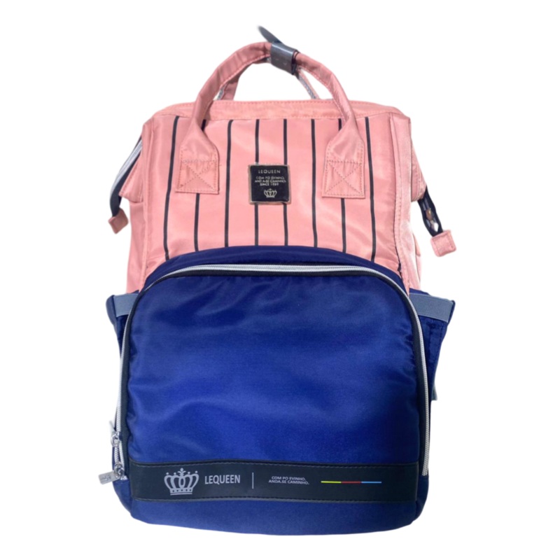Pink/Blue Lequeen Waterproof Original Diaper Bag – 4th Gold New Generation