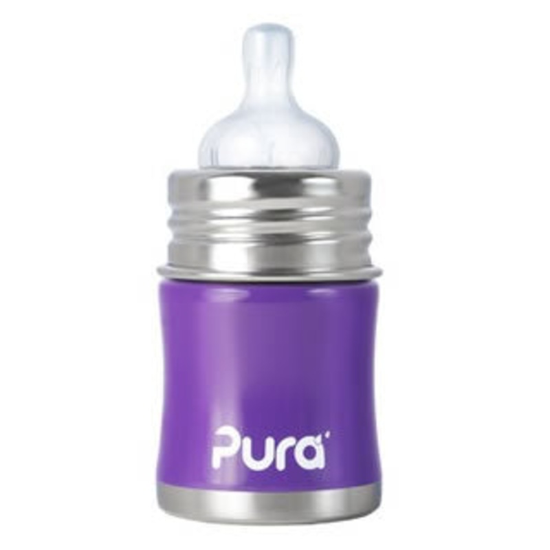 Pura Stainless Kiki 5 oz Infant Bottle – Grape