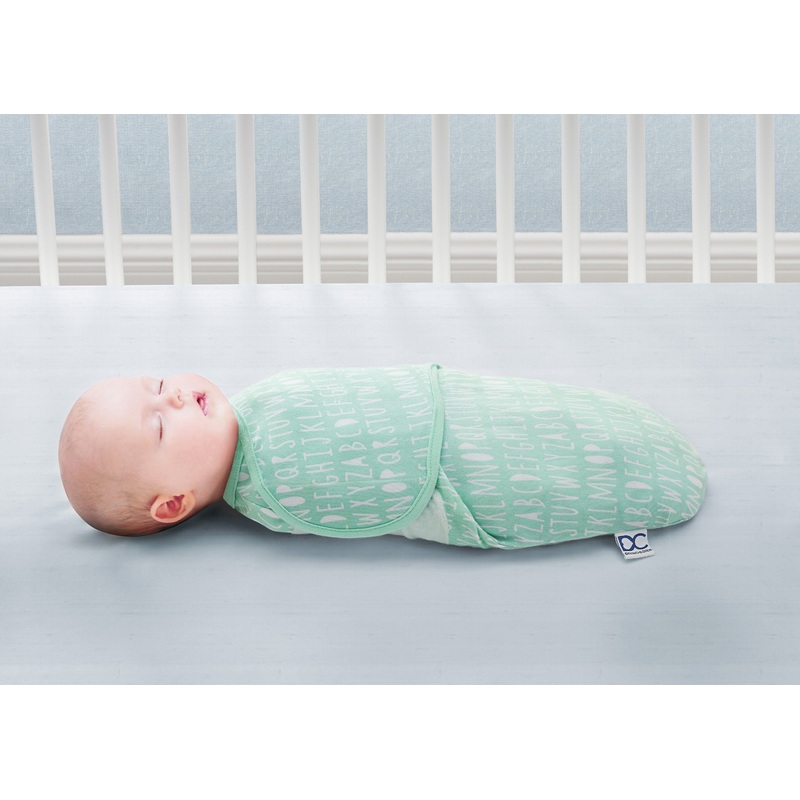 Little Lambs Adjustable Swaddle Wrap – Size Small/Medium, Fits Babies 0-3 Months/7-14 lbs.