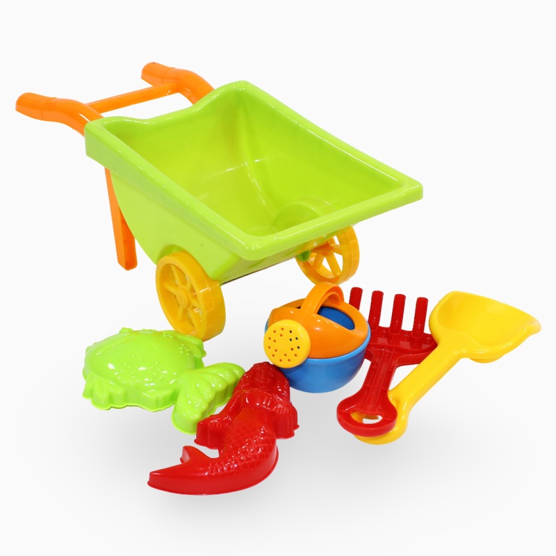 Beach Wheelbarrow Set  Green