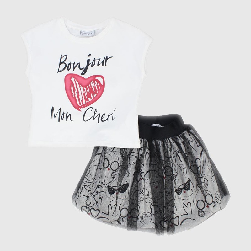 “Bonjour Mon Cheri” 2-Piece Outfit Set