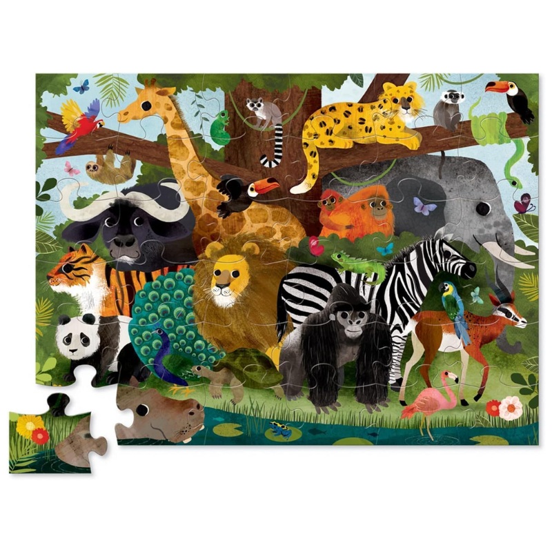 Jungle Friends Floor Puzzle – 36 Pieces