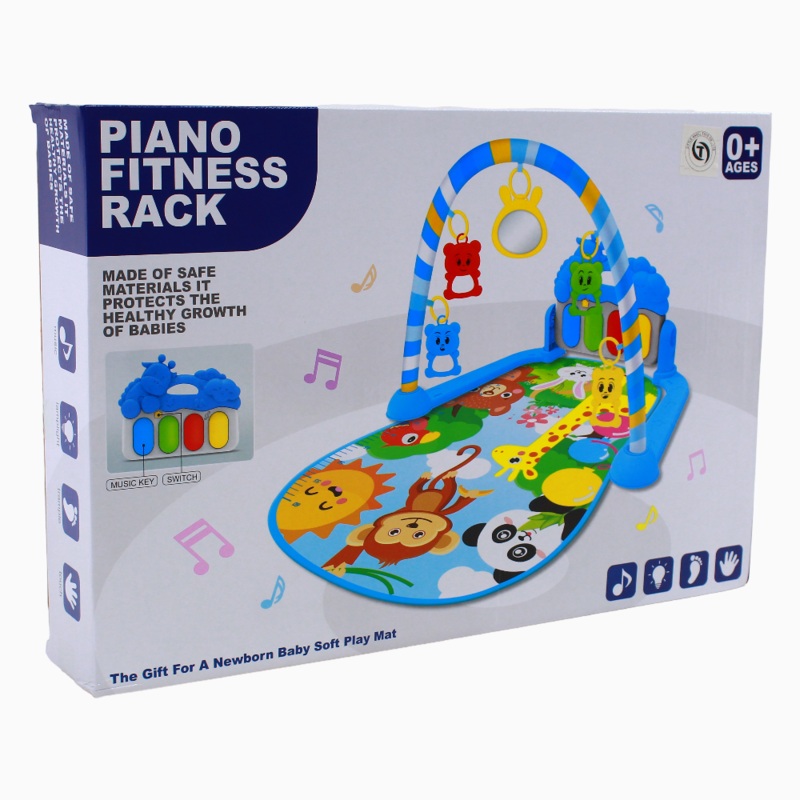 Piano Fitness Rack – Pink with Giraffe Design