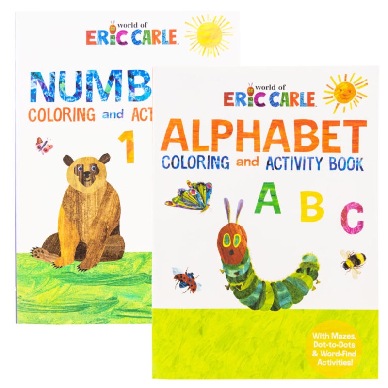 ERIC CARLE COLORING BOOK SET OF 2