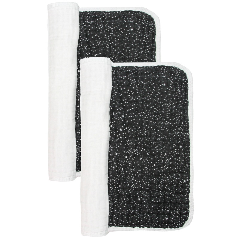 Cloud Muslin Burp Cloth 2 Pack – Ozzy/White