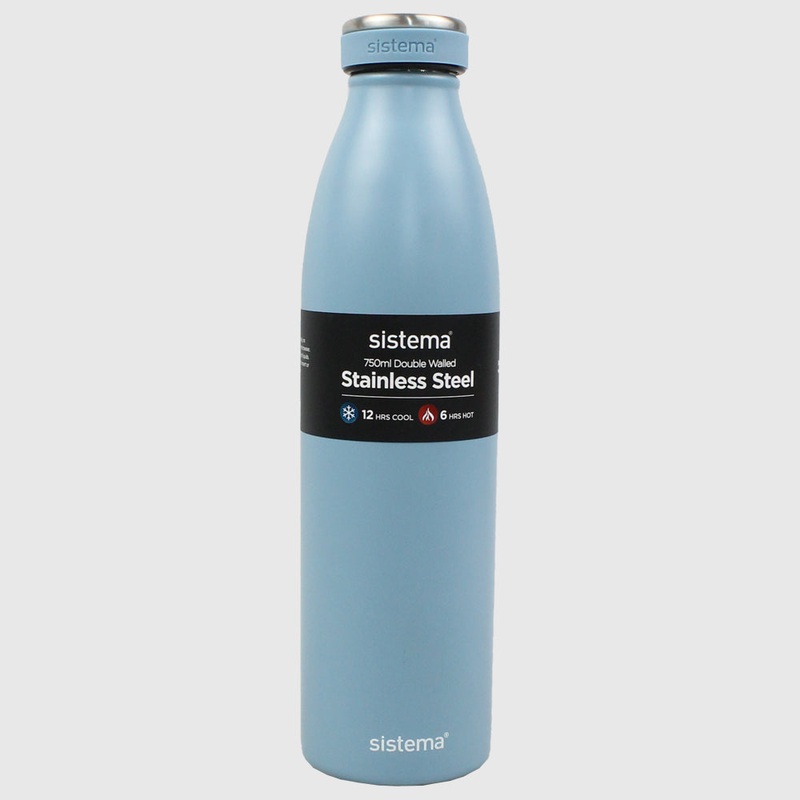 COAST BLUE SISTEMA HYDRATION 750ML STAINLESS STEEL BOTTLE