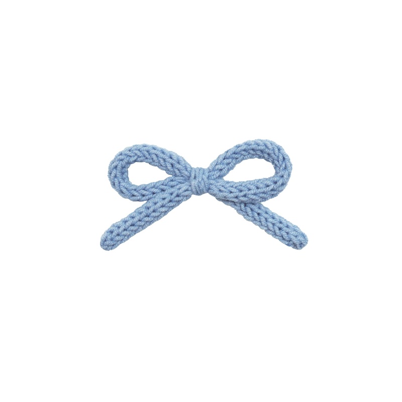 Crochet Bow – Bluebell Clip