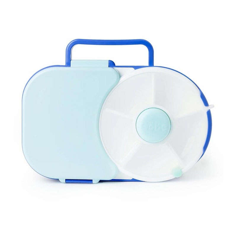 GoBe Kids Lunchbox with Snack Spinner – Blueberry Blue