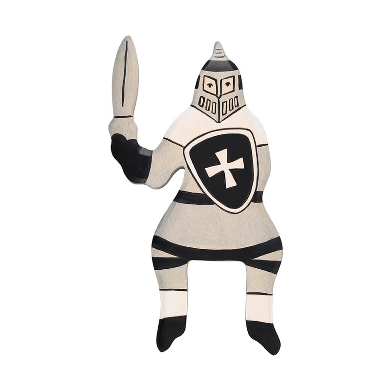 Holztiger Wooden Tournament Black Knight without Horse