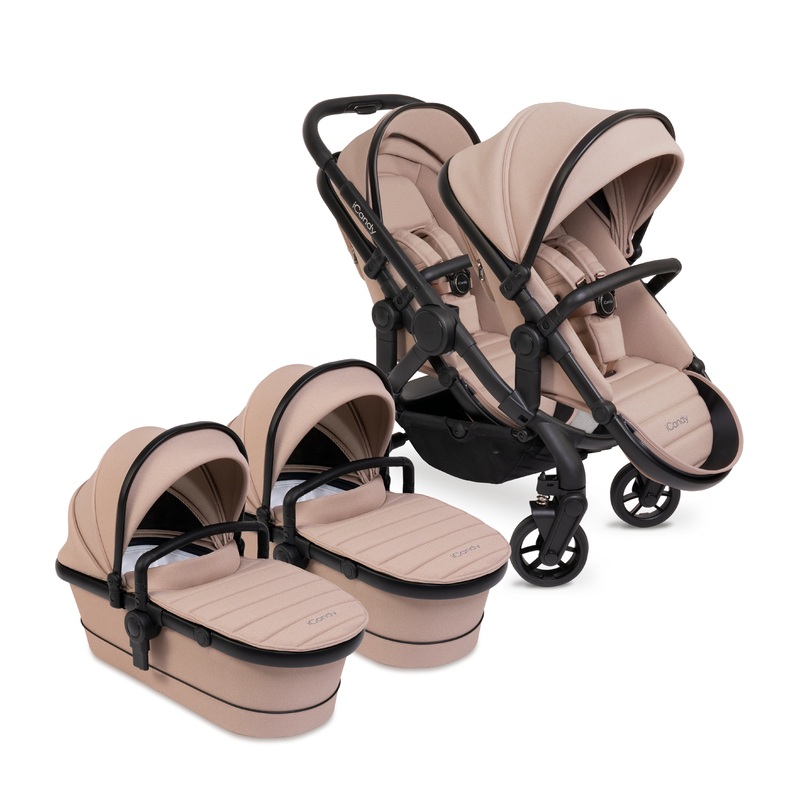 iCandy Peach 7 Pushchair & Carrycot – Twin Bundle – Cookie