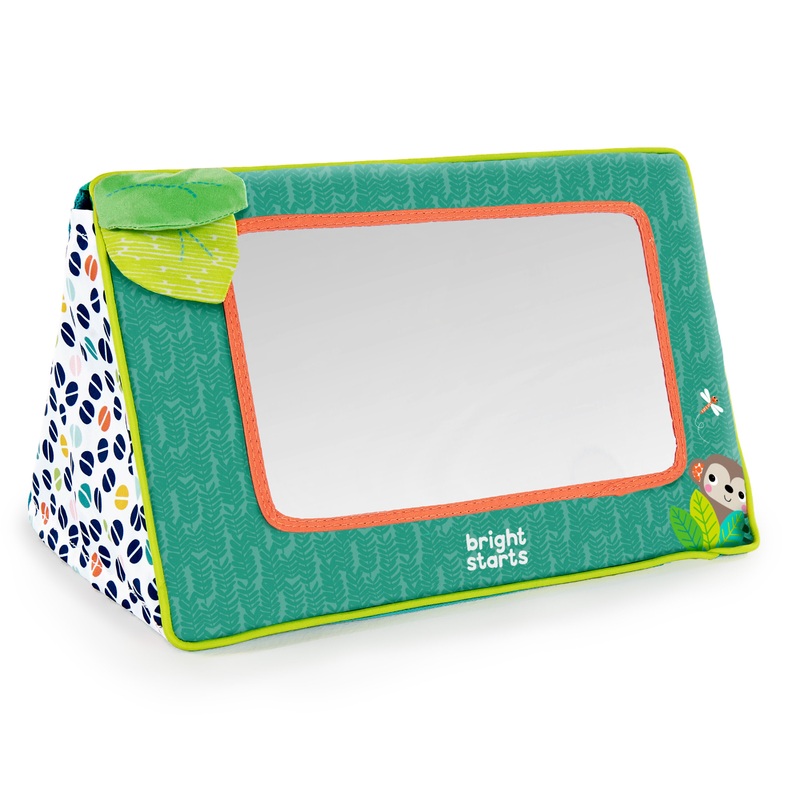Bright Starts Sit & See Safari Floor Mirror Tummy Time Activity Toy