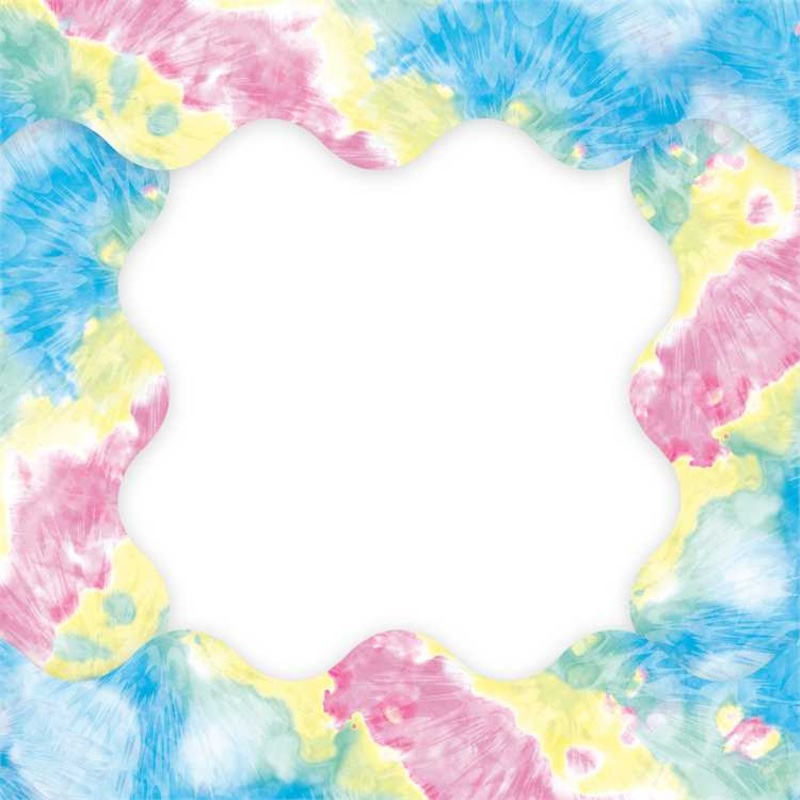 Fluorescent Tie-Dye Deco Trim Extra Wide