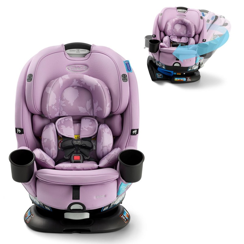 Graco Turn2Me 3-in-1 Rotating Convertible Car Seat – Lilac Mod