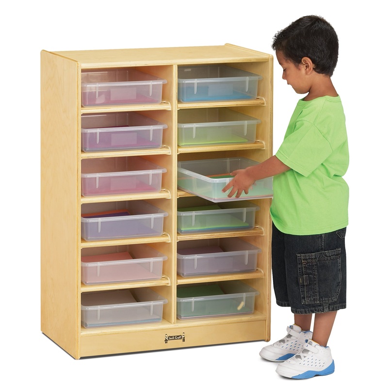 Jonti-Craft12 Paper-Tray Mobile Storage – without Paper-Trays