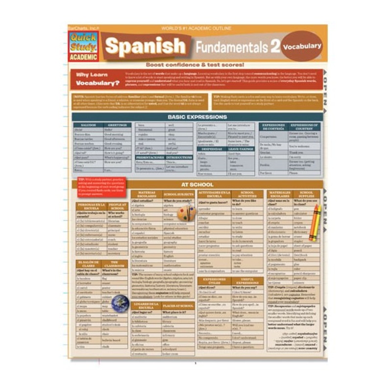 QuickStudy: Spanish Fundamentals 2